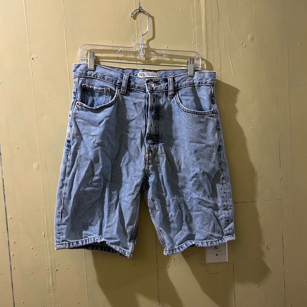 Ripped Denim Shorts